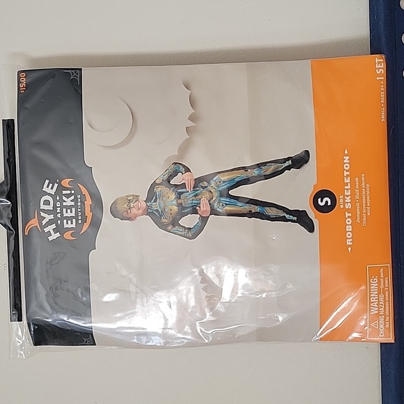 Hyde And Eek Robot Skeleton Halloween Costume Kids Small 6-7 Complete - Picture 2 of 6